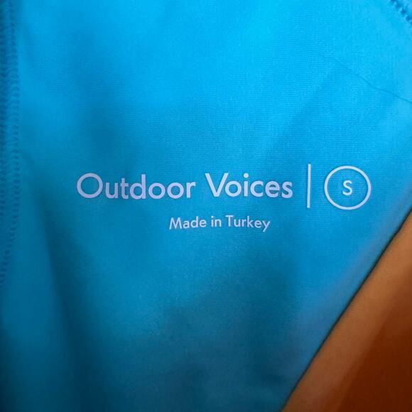 Outdoor Voices Bodysuit Colorblock STW Cutout Performance Athleisure Small NWT - Picture 7 of 10